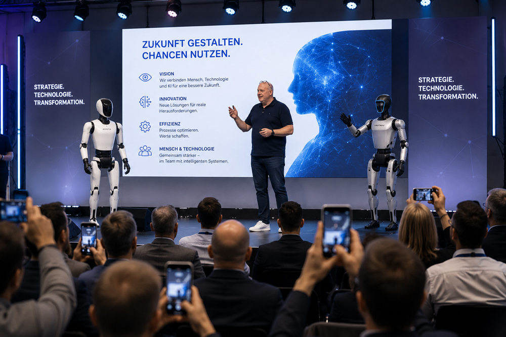 Keynote mit humanoidem Co-Moderator